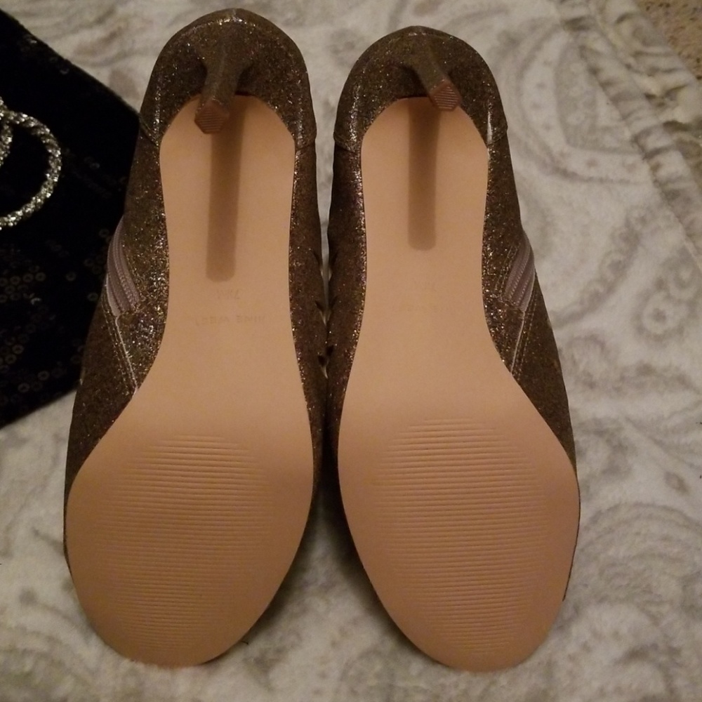 Nine west bootie in gold glitter - Picture 5 of 5